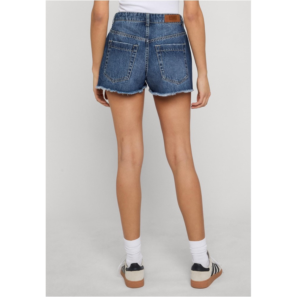 Urban Classics - Destroyed Denim Shorts - Blue